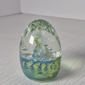 MINT Signed Hans-Jürgen Richartz Studio Art Glass Egg